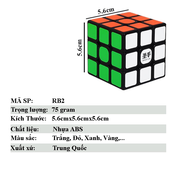 Rubik 3x3 Giá Rẻ Sengso Xoay Mượt Đồ Chơi Thông Minh Cho Bé Bafaby 062