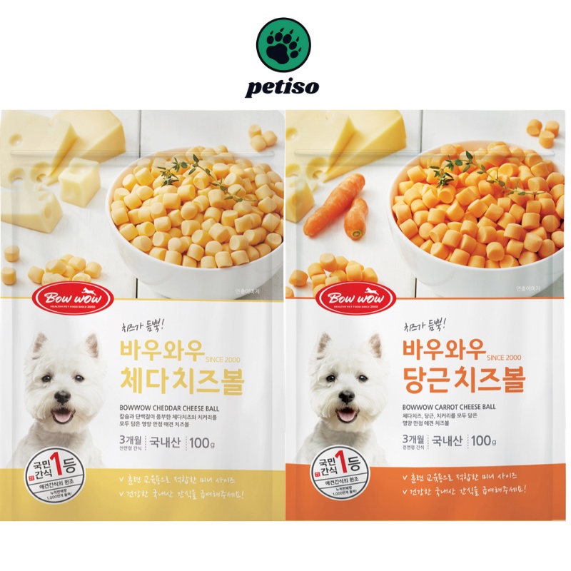 Phô Mai Viên Cho Chó Bowwow Cheese Ball (100g)