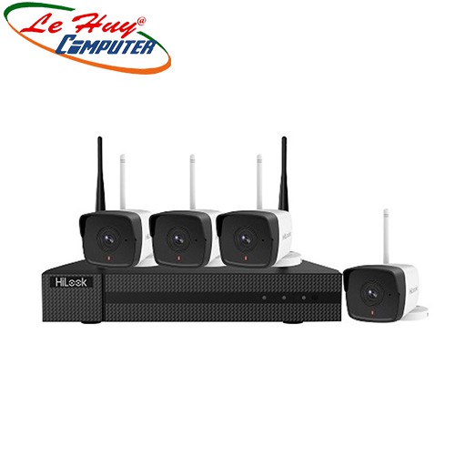 Bộ KIT camera IP POE HILOOK IK-4042BH-MH/P 4 camera IP 2.0MP