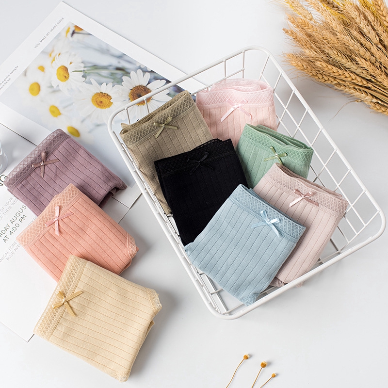 Quần lót Cotton lưng vừa kháng khuẩn quyến rũ cho nữ | BigBuy360 - bigbuy360.vn