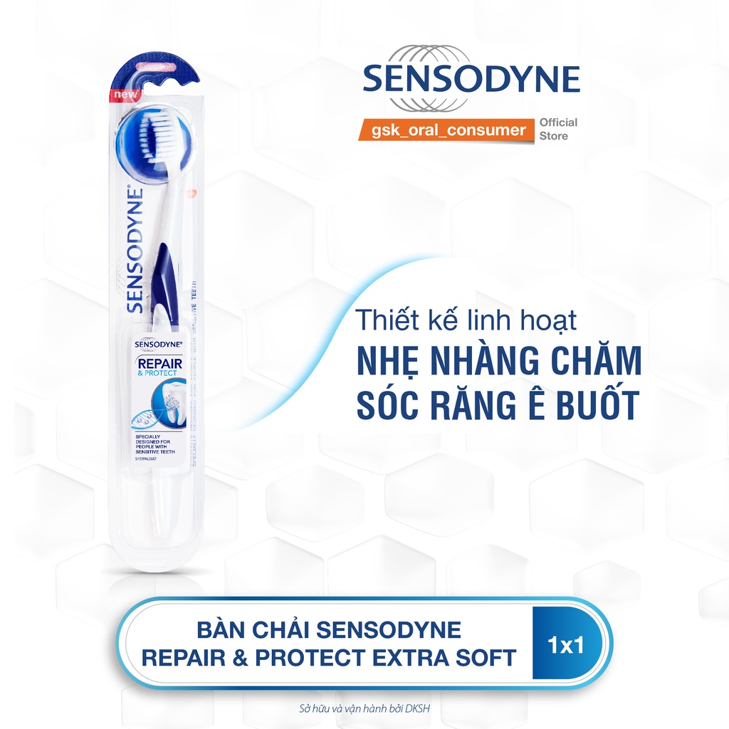 Bộ 2 Bàn chải đánh răng Sensodyne Repair &amp; Protect Extra Soft