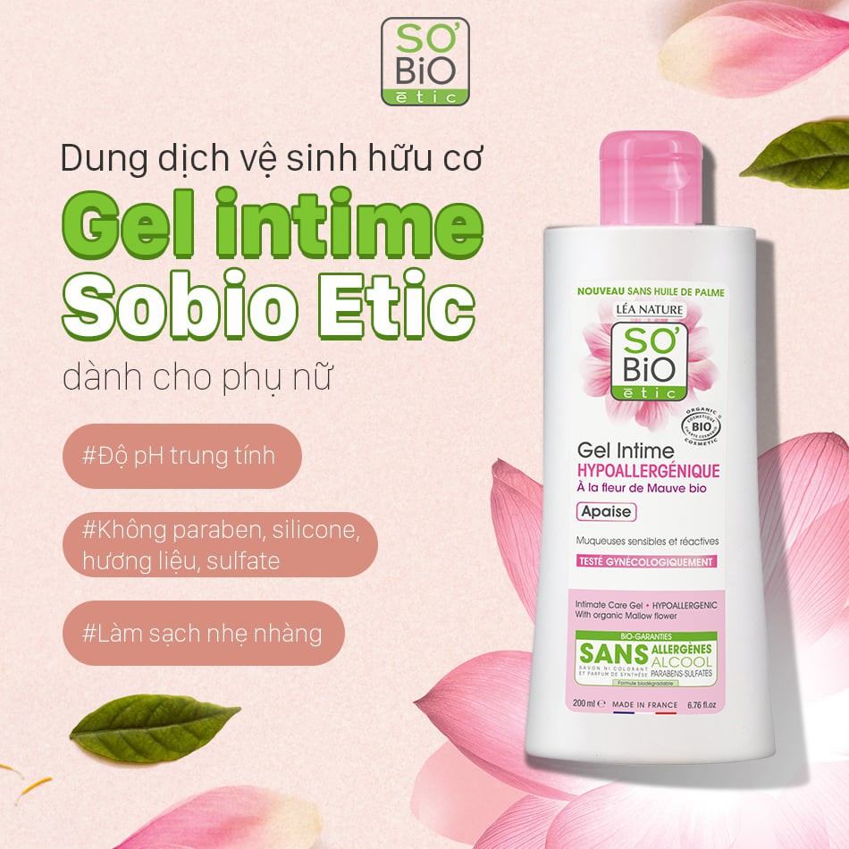 Dung dịch vệ sinh phụ nữ dạng gel Sobio Etic