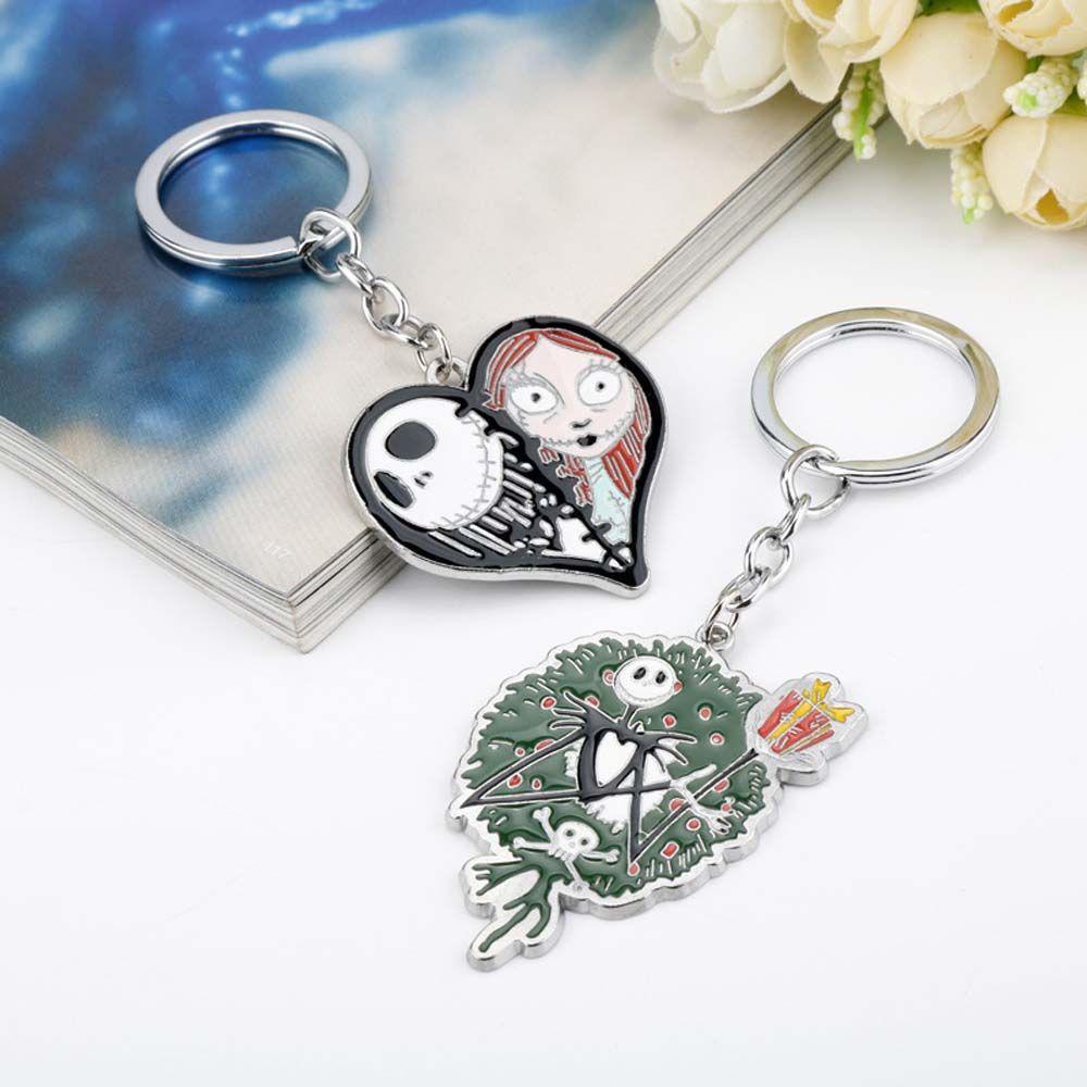 Móc Khóa Hình Bộ Xương Niken Jack Skellington