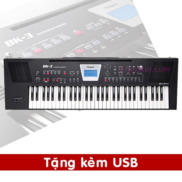 Đàn Organ Roland BK-3 tặng kèm USB màu trắng