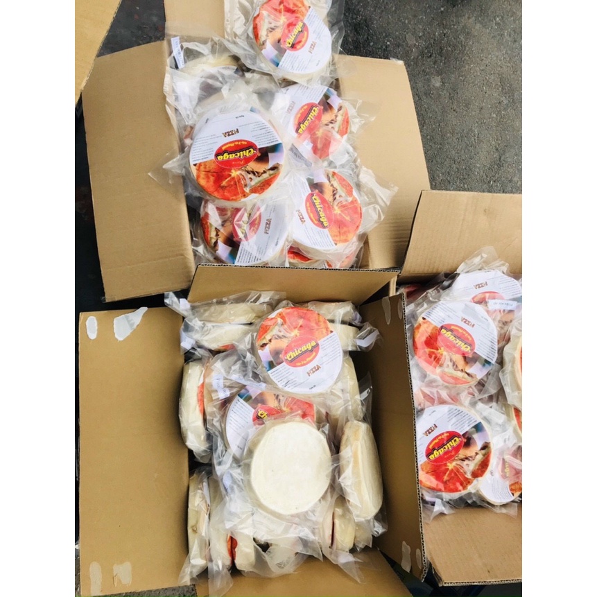 Pizza Chicago nhân nhồi 400g - Loại ngon, gấp 3 lần phô mai ( Giao hàng Nội thành Hà Nội)