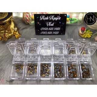 Đá Tiệp Chân Keo Mix size theo khay trang trí móng