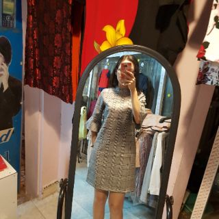 Váy dạ kẻ Hàn