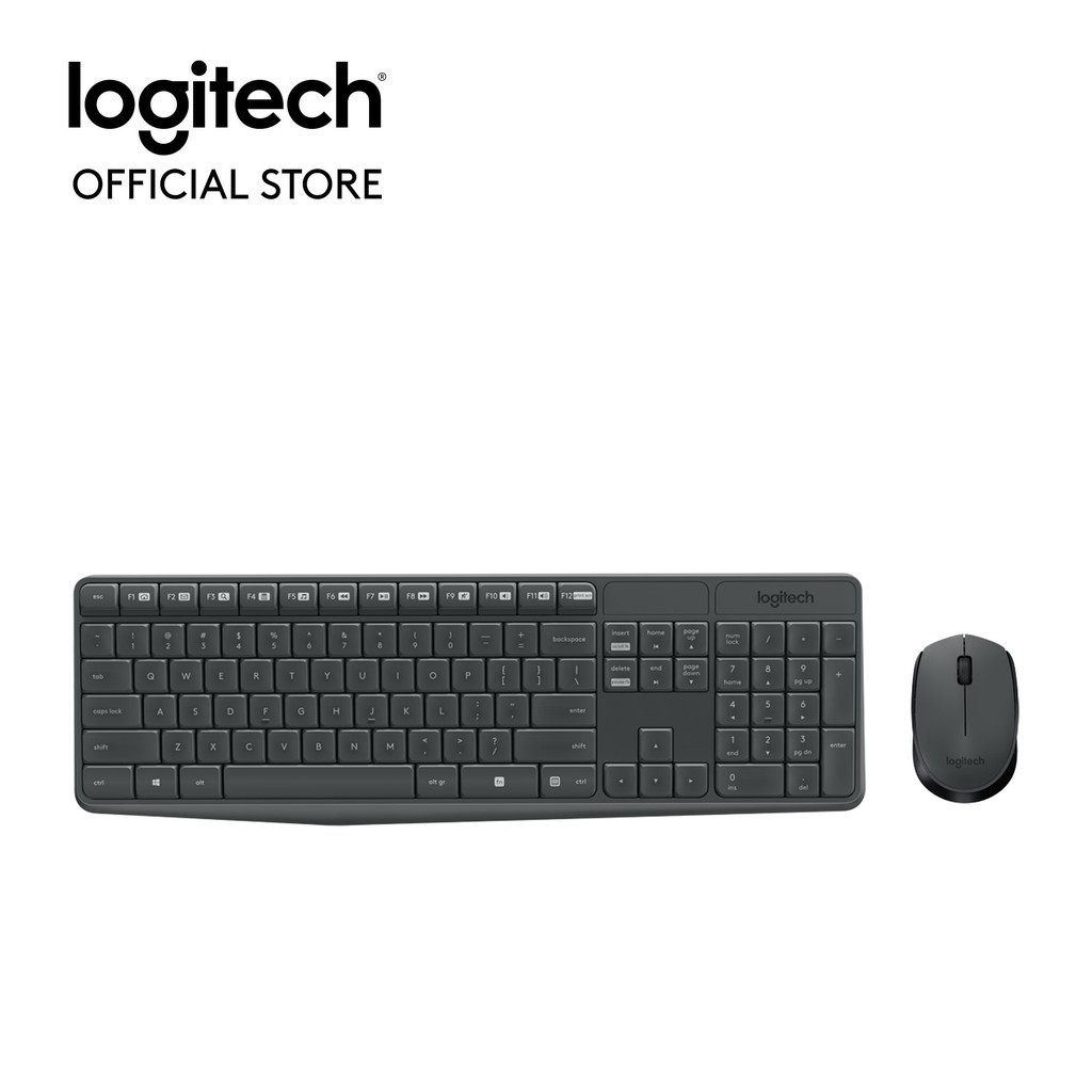 Bộ bàn phím chuột không dây Logitech MK235 - Hàng Chính Hãng - Bảo Hành 1 Năm