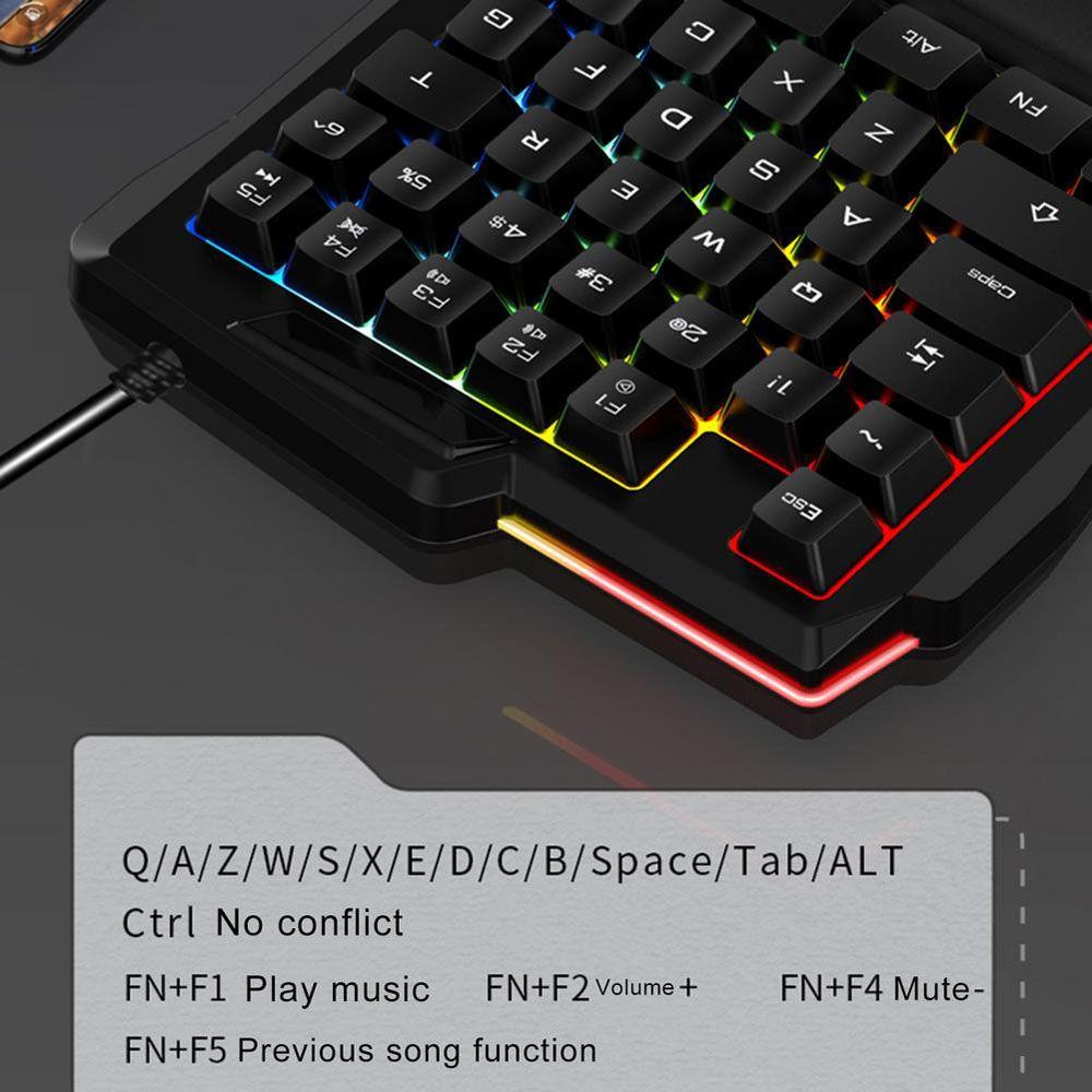 Bàn Phím Cơ Gaming TAYLOR1 35 Phím Có Dây Phát Quang Độc Đáo