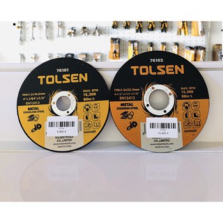 Đĩa cắt sắt và inox tolsen 76101; 76102
