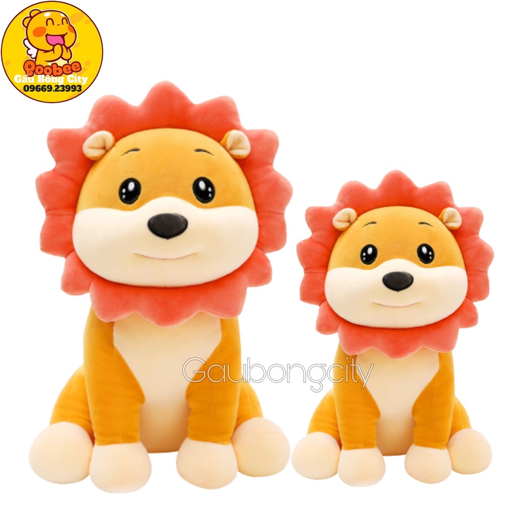 Gấu Bông Sư Tử Ngồi - Sư Tử Nhồi Bông Cao Cấp
