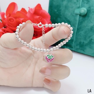 LẮC TAY BI TREO QUẢ DÂU TÂY CỰC XINH CHO BÉ - CHUẨN BẠC TA