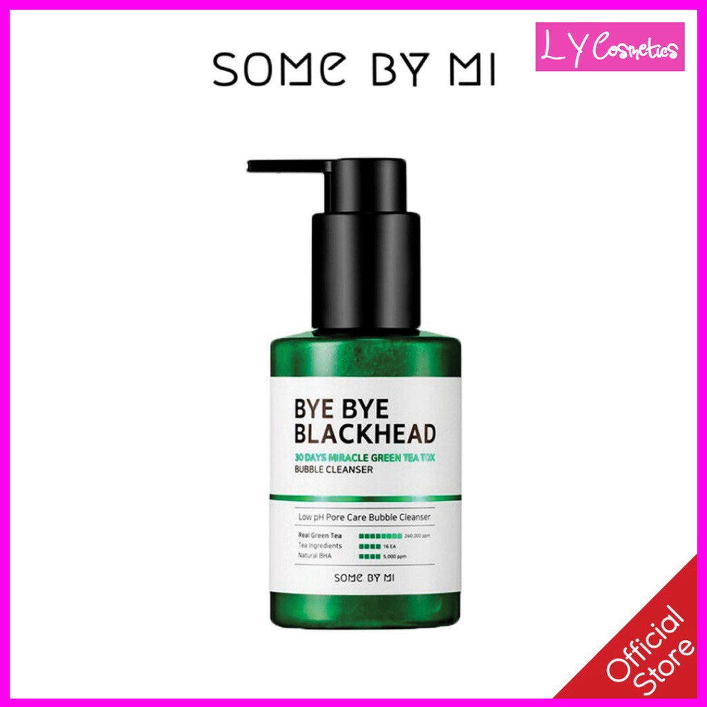 Sữa Rửa Mặt Dành Cho Da Mụn Đầu Đen SomeByMi Blackhead 30 Days Miracle Bubble Cleanser 120g