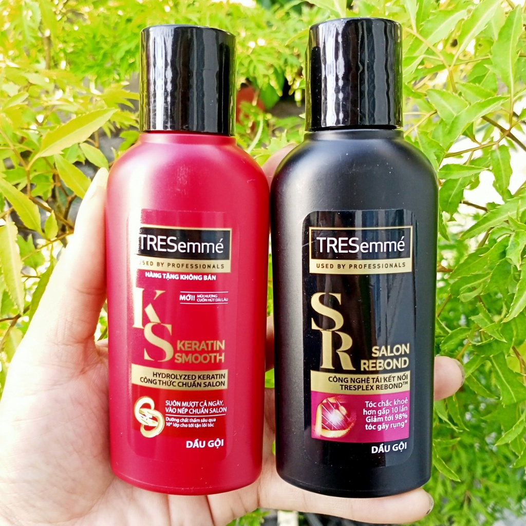Set 3 Chai Dầu gội TRESemme Keratin Smooth chai 70g