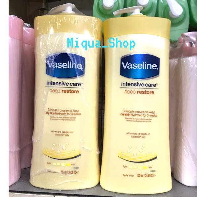 Sữa dưỡng thể Vaseline Intensive Care Deep Restore 725ml Của Mỹ