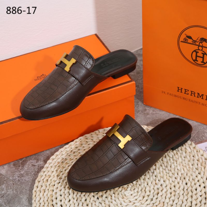 Giày Da Mule H Croco 886-17