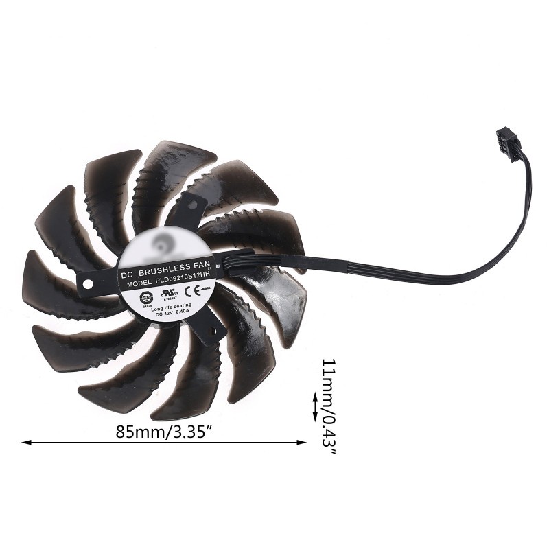 Quạt Tản Nhiệt 4pin Pld09210S12H T129215Su Gtx1060 / 1080 / 1070 Gpu Cho Gigabyte Gtx1080X It