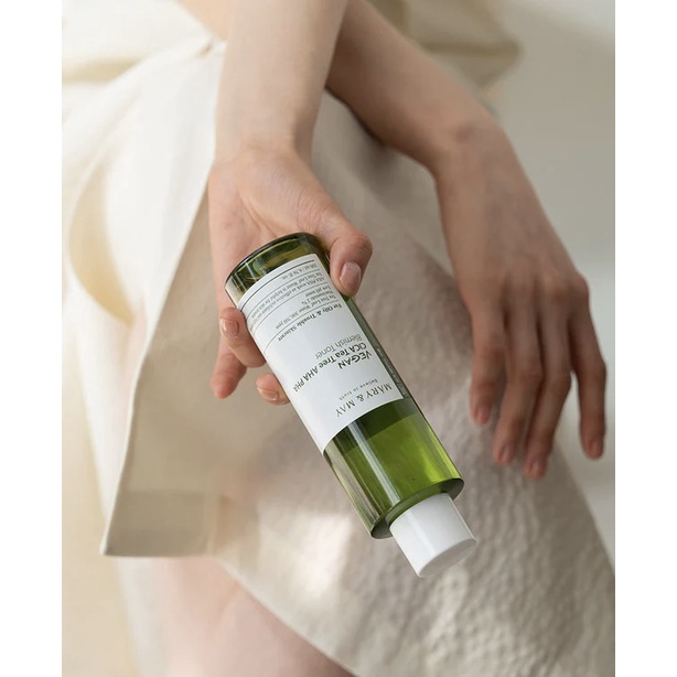 Nước Hoa Hồng Giảm Mụn Thuần Chay Cica Tea Tree Aha Pha MARY&MAY Toner 200ml