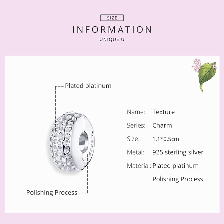 Phụ kiện hạt Bamoer từ bạc dùng làm đồ trang sức cho nữ