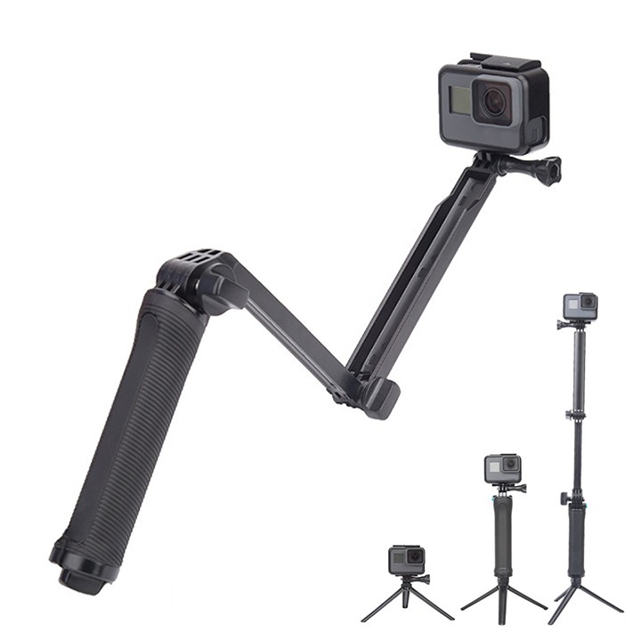 [Mã 11ELSALE hoàn 7% xu đơn 300k] GẬY 3 KHÚC GOPRO VÀ ACTION CAM TELESIN V2 ( THREE WAY ) | WebRaoVat - webraovat.net.vn