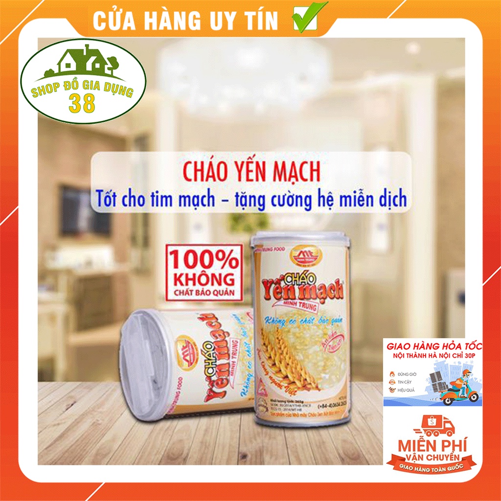 Cháo Yến Mạch - Cháo Ăn Liền Tốt Cho Tim Mạch Tốt Cho Hệ Miễn Dịch-365g
