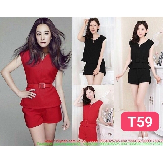 Đồ bộ thun nhập kèm nịt cá tính trẻ trung - t59