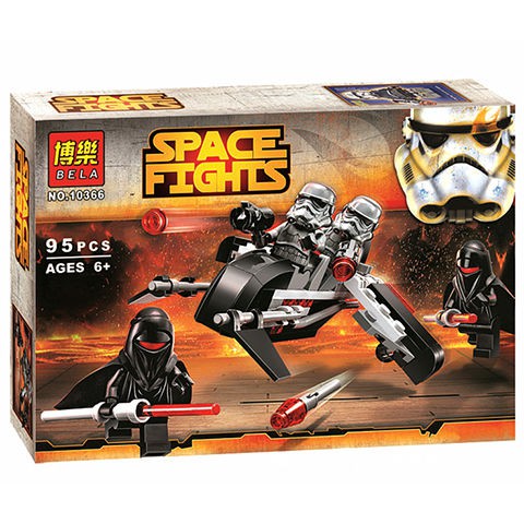 Bela10366 đồ chơi trẻ em Lắp Ráp Mô Hình Star Wars Kỵ binh Bóng đêm Xếp hình tương tác lắp ráp và chèn đồ chơi khối xây dựng hạt nhỏ Tương thích với Lego75079