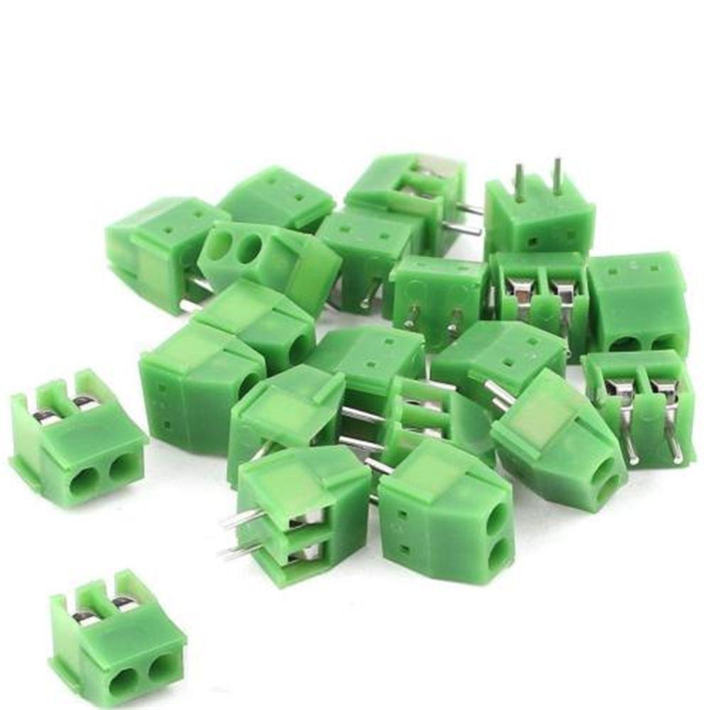 PATRICIA Set 10 Khối Đấu Nối Dây Điện 2 Chiều 3.5mm 2Pin