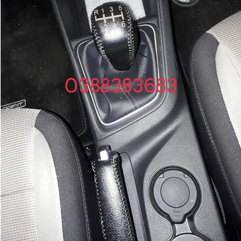 Bọc Cần Số, Tay Phanh Xe KIA RIO, CERATO, K3, SORENTO, RONDO... SỐ SÀN., Da Bò rất nhiều màu sắc..