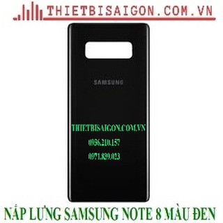 Nắp lưng samsung note 8 màu đen