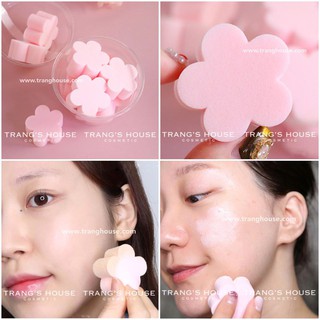 Mút Tán Kem Nền Etude House My Beauty Tool Meringue Puff Heart Blossom