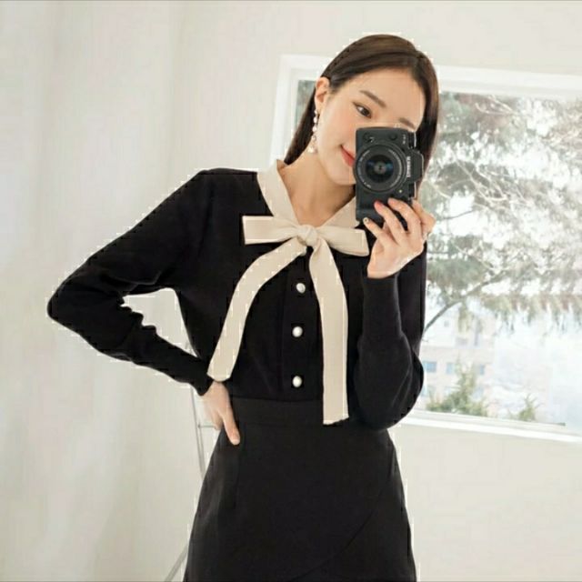 [Mã WA1299 giảm 12k đơn 99k] Áo len dài tay montogi nơ cổ siêu xinh [ Quảng Châu ] [ Ảnh Thật ] | BigBuy360 - bigbuy360.vn