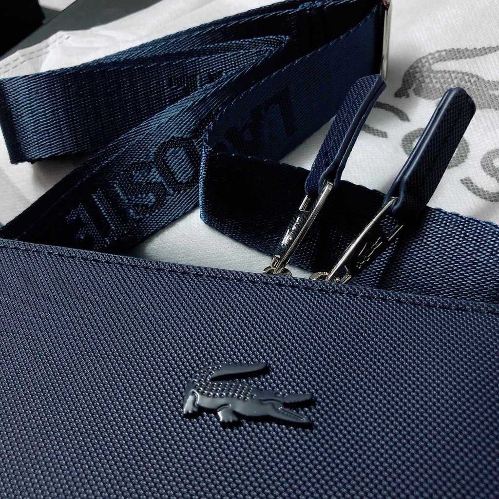 Túi Lacoste office trung sần trơn - XK826