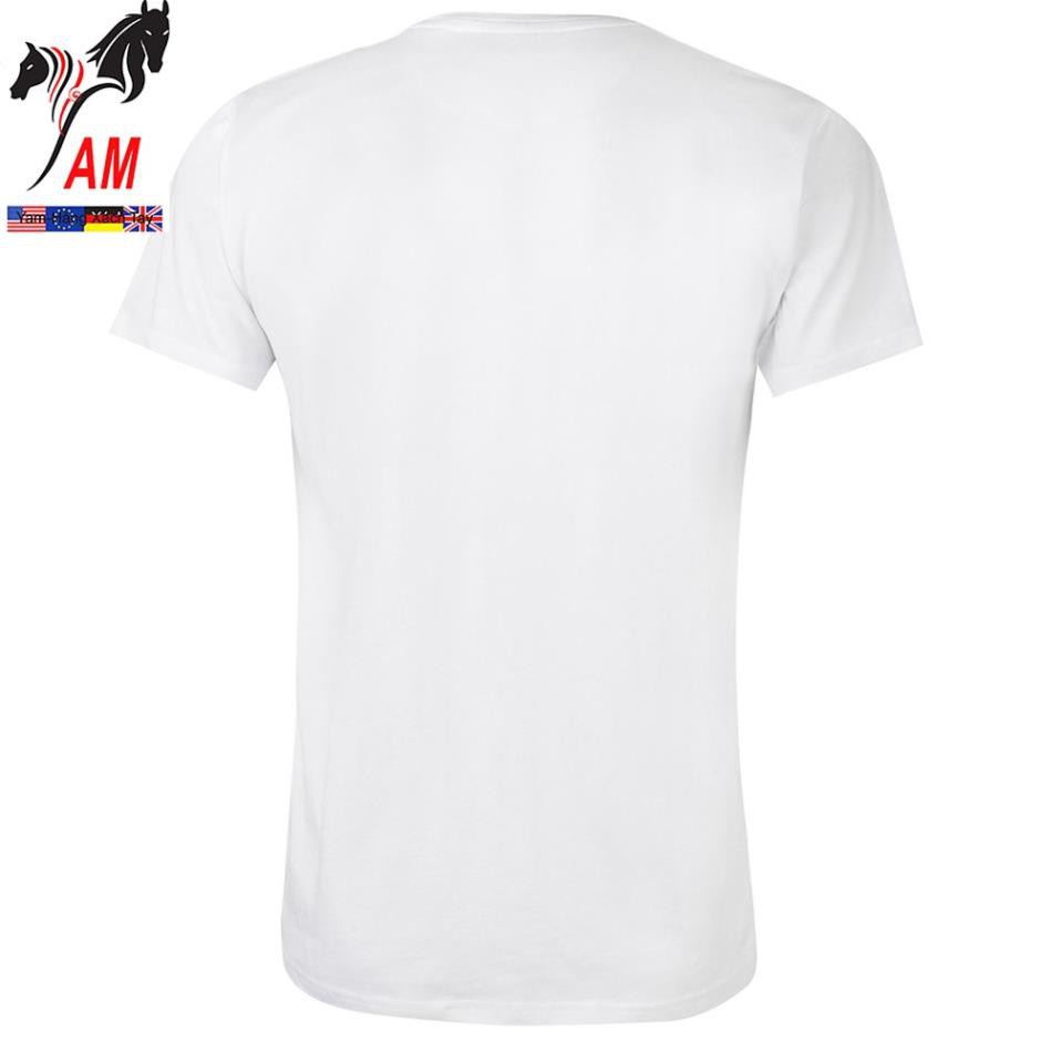 [100% cotton] Áo Thun nam không cổ Pierre Cardin Plain Polo Shirt Mens Cao Cấp (White - Size EU - UK) * 😍