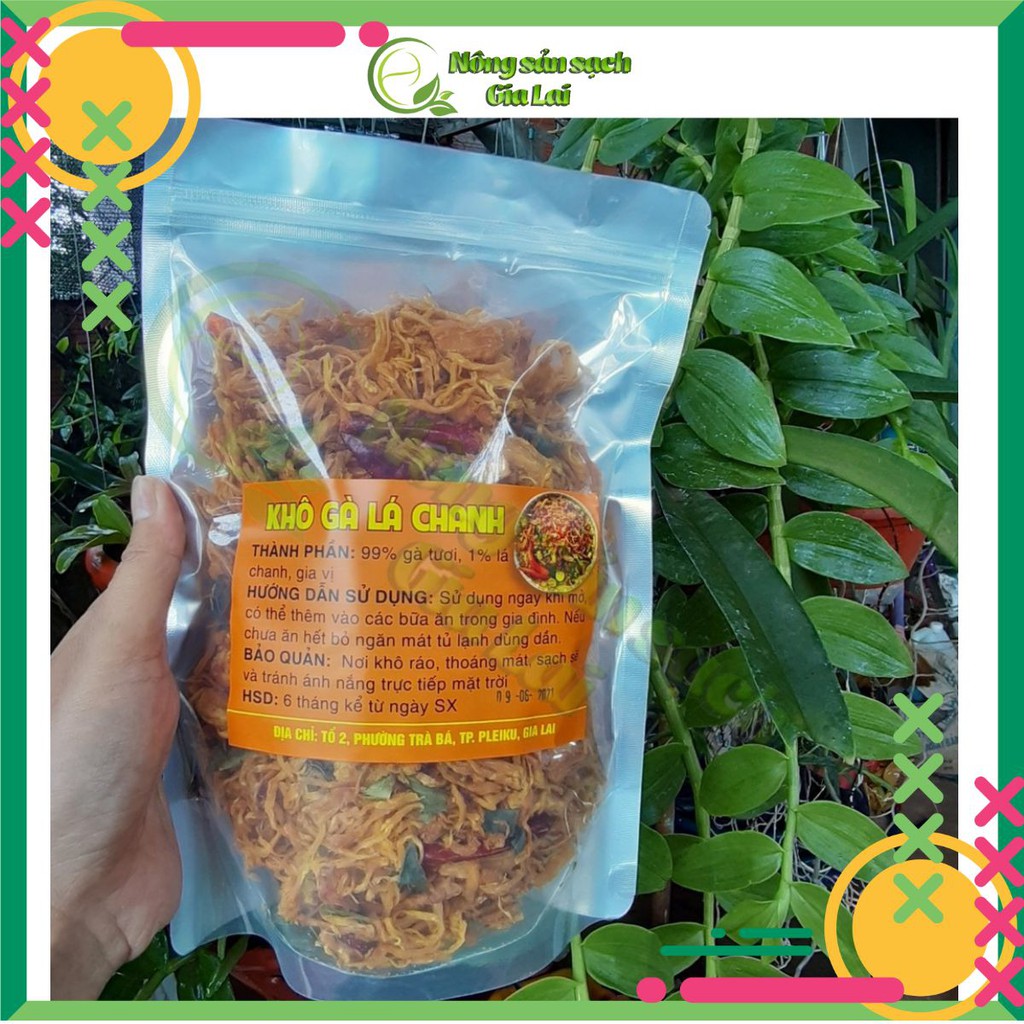 Khô gà lá chanh, khô ga ta ngon, hàng nhà làm chuẩn ngon Nguồn nguyên liệu sạch. Làm 100% từ thịt ức gà tươi | BigBuy360 - bigbuy360.vn