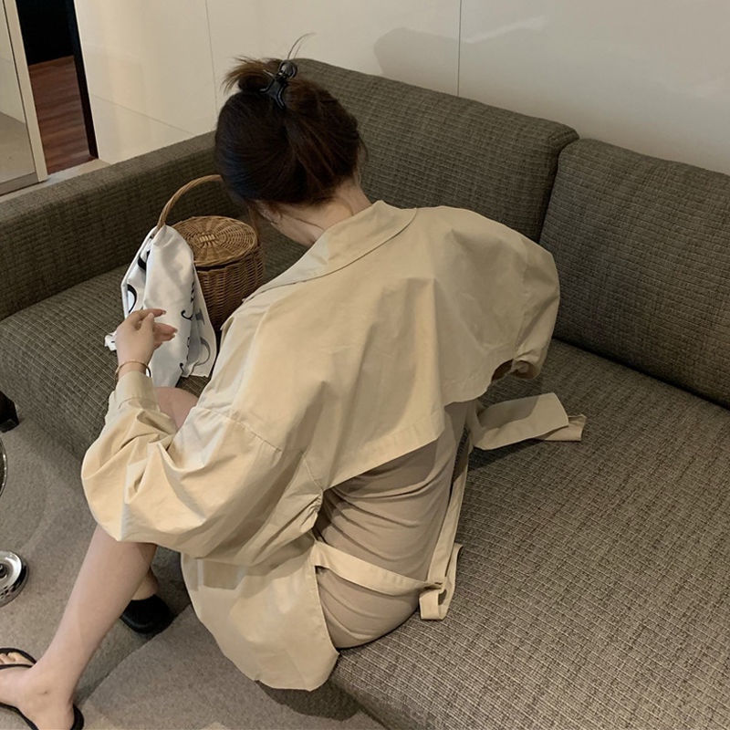 Bán Chạy!F &amp; X Đầm Ngắn Hai Dây Cổ Chữ v Ôm Eo Màu Trơn Thời Trang Mùa Hè Cao Cấp Phong Cách Mới Cho Nữ