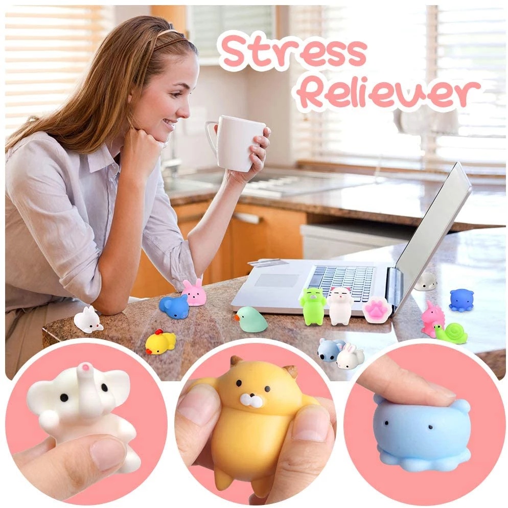 Đồ chơi squishy mềm dẻo giải tỏa căng thẳng kiểu dáng động vật hoạt hình đáng yêu