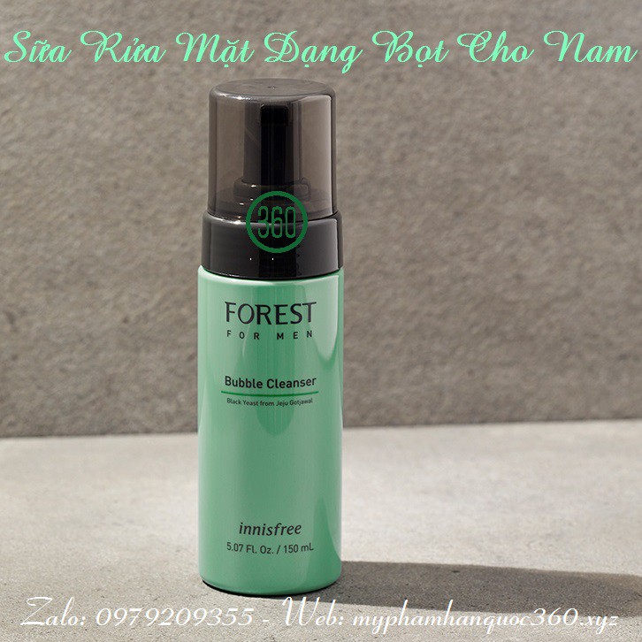 Sữa Rửa Dạng Bọt Cho Nam Innisfree Forest For Men Bubble Cleanser 150ml