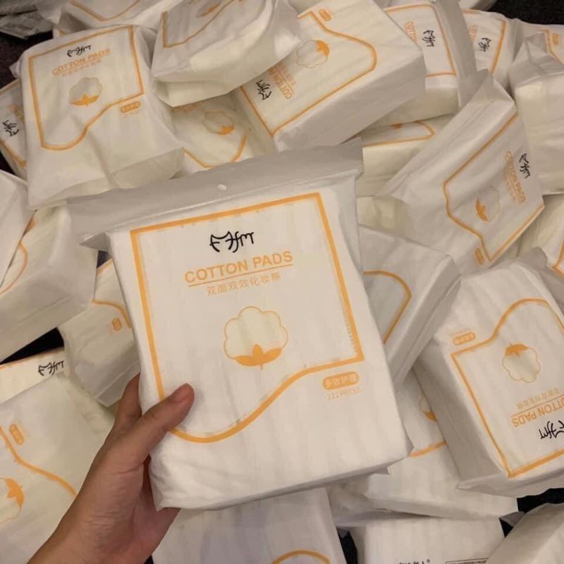 Bông tẩy trang cotton pads Túi 222 Miếng 3 lớp