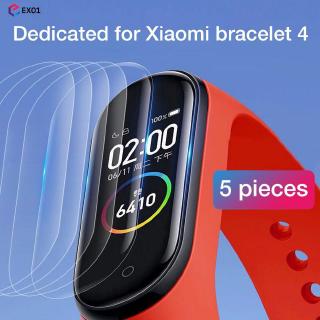 5Pcs Hydrogel Protective Tempered Film For Xiaomi Mi Band 4 Screen HD Explosion