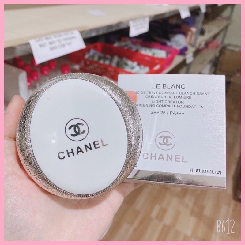[chuyen si]Phấn phủ chanel 2 tầng kèm bông phấn F116