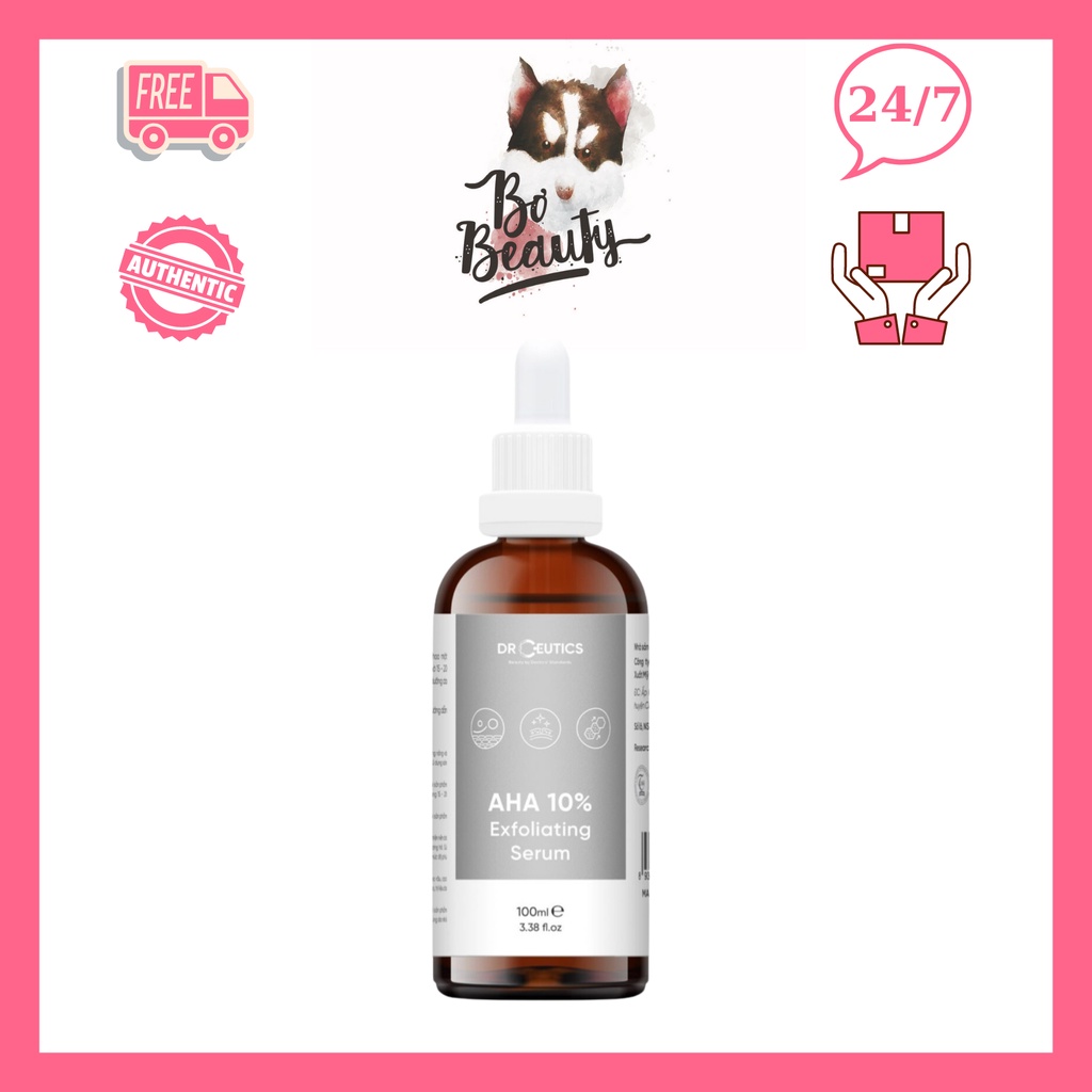 Dung Dịch AHA DrCeutics Tẩy Da Chết Làm Sáng Và Chống Lão Hóa Da 100ml