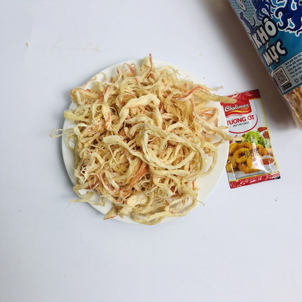 [Mã 267FMCGSALE giảm 8% đơn 500K] Khô mực hấp dừa xé sợi hũ 250g siêu ngon tặng kèm tương ớt ăn vặt Hà My | BigBuy360 - bigbuy360.vn