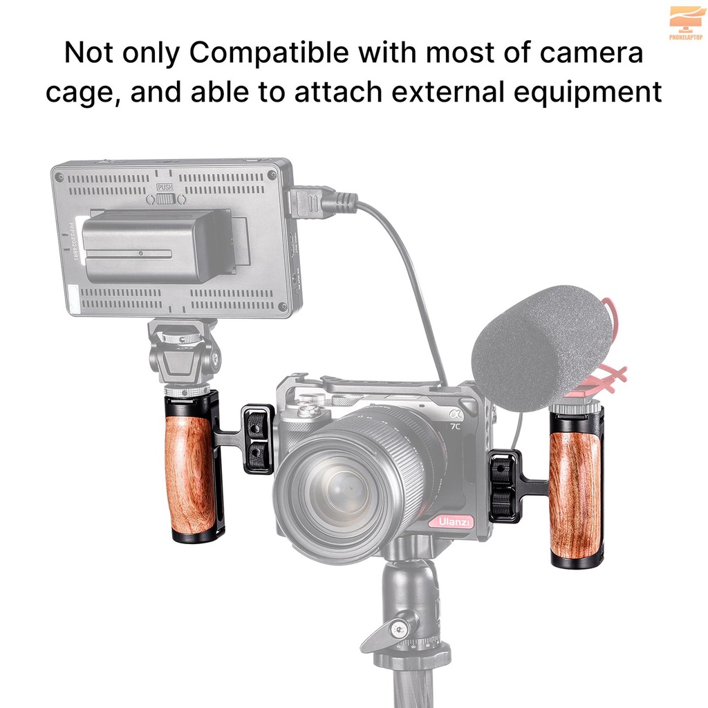 Tay Cầm Máy Ảnh Bằng Gỗ Uurig Với Lỗ Gắn 1 / 4