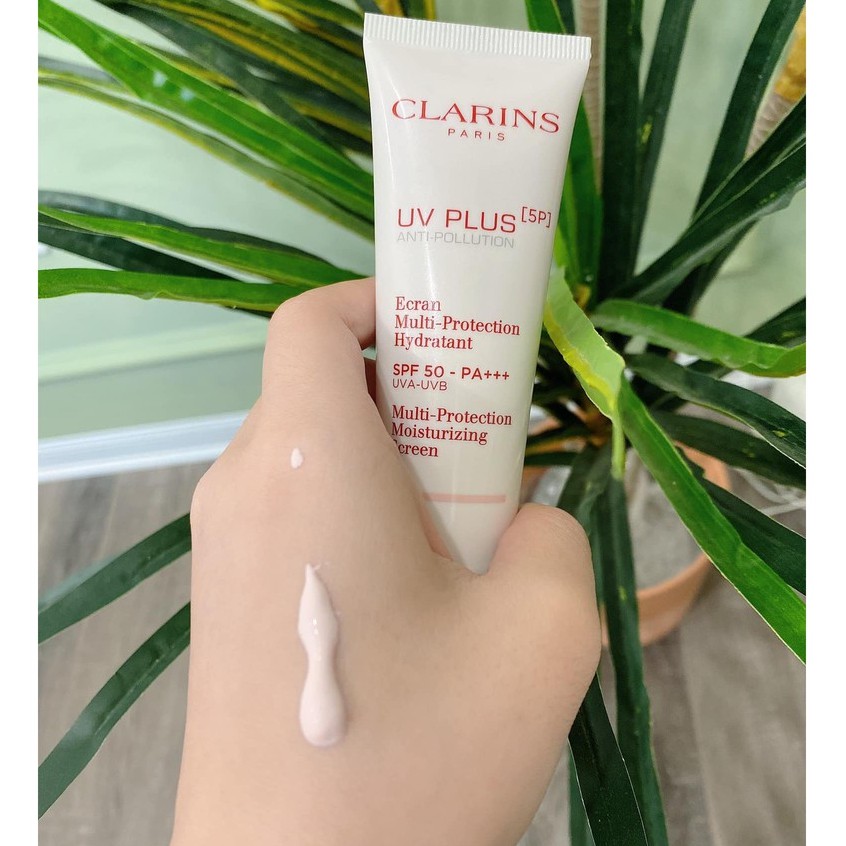 Kem Chống Nắng Clarins UV Plus 5P Rose SPF50/PA+++ [Màu Rose]