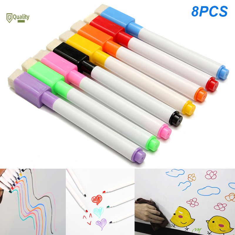 Set 8 bút lông màu viết bảng độc đáo sáng tạo tiện dụng