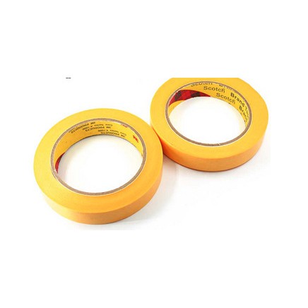 3M 243J PLUS 20mm dài 18 met - BĂNG KEO GIẤY CHE SƠN siêu dai, chịu nhiệt tốt và không độc hại - 3M MASKING TAPE