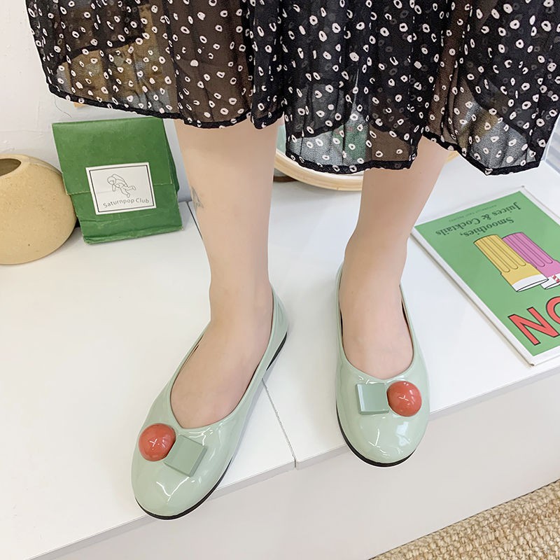 (ORDER) Giày búp bê ulzzang da bóng nhiều màu | BigBuy360 - bigbuy360.vn