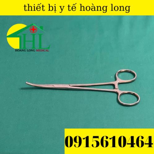 Panh Y Tế, Panh Gắp Phẫu Thuật, Pen Kẹp Y Tế, Panh Cong Có Mấu 16cm - Hàng Pakistan
