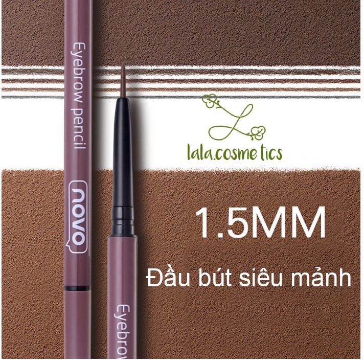 Chì kẻ lông mày siêu mảnh NOVO Molandi's Flexible Eyebrow Pen